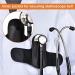 iGuerburn Premium Leather Stethoscope Holder for Littmann - Portable Clip-on Holster (Black) - Ideal for Right-Handed Professionals - Buy Online on GoSupps.com