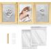 Navaris Baby Handprint and Footprint Kit with Frame and Clay - Perfect for Casting Newborn Boys and Girls Prints - Beige - Buy Online on GoSupps.com
