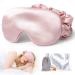 FRESHME 100% Blockout Light Mulberry Silk Sleep Mask for Sleeping Soft Comfortable Luxury Eye Shade Eye Mask Sleeping for Travel Shift Work Yoga Nap  Elastic Mulberry Eye Blinder Blindfold
