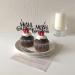 Pack of 24 Merry Christmas Cupcake Toppers Glitter Merry Christmas Cake Toppers Merry Christmas Xmas Theme Party Cake Decorations Accessories Black Colour 5 - Buy Online on GoSupps.com