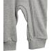 adidas Unisex Essentials 3-Stripes French Terry Bodysuit | Kids Overall 9-12 Months | Medium Grey Heather/White - Buy Online on GoSupps.com