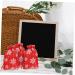 SEWOART 10pcs Snowflake Burlap Bag Party Supply Holiday Pouch Christmas Bag Drawstring Storage Bags 14X10X0.3CM Red - Buy Online on GoSupps.com