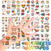 25 Sheets 200PCS Pride Temporary Tattoos LGBTQ Gay Lesbian Rainbow Pride Tattoos Waterproof Pride Stickers for Pride Parade Festival Party Supplies Pride Decorations - Buy Online on GoSupps.com