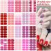 YECIRALA Pink Gel Nail Wraps - 280 Pcs Full Nail Stickers for Women - Solid Gel Strips for Girls - Stick On Nails Designs - Buy Online on GoSupps.com