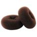 ClothoBeauty 2 pieces Extra Large Size Hair Bun Donut Maker, Ring Style Bun, Women Chignon Donut Buns Doughnut Shaper Hair Bun maker (4.3 in. For Thick and Long Hair) (Brown)