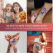 12 Sheets Glow In The Dark Butterfly Temporary Tattoos - UV Blacklight Party Accessories for Women (Stylish Style) - Buy Online on GoSupps.com