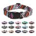 Mercano dog collar adjustable soft nylon comfort & robust patterned dog collar for small medium -sized dog puppies (s ethnic pink) s ethnic pink