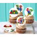 24 x Pre-Cut Super Mario 2 Edible Stand up Wafer Paper Cupcake Toppers Cake Decorations Birthday Party - Buy Online on GoSupps.com