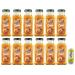 Yoga Pesca Mandorla Lot de 12 jus de fruits la p che et aux amandes - Boisson rafra chissante sans alcool - Bouteille en verre jetable de 200 ml + 1 sachet de th glac San Benedetto au citron sans