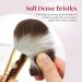 Delbar Gold Makeup Brushes Set | 8pc Full Face with Travel Bag | Professional Cruelty-Free | Lady of Eshgh - Buy Online on GoSupps.com