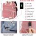 Knitting Bag Backpack with USB Charging Port - Large Capacity Yarn Storage Organizer for Travel - Pink - Buy Online on GoSupps.com