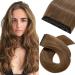 Hair parts real hair clip in extensions real hair 1PC 5Clips thick hair extension 7a human hair soft hair extensions 20cm-60g 06# light brown
