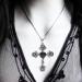 Oralgos Gothic Thorn Rose Cross Necklace - Unique Filigree Jewelry for Elegant Meetings - Buy Online on GoSupps.com