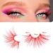 ALICROWN Red Half Lashes - 6 Pairs Natural Look 3D Wispy False Eyelashes for Cat Eye Cosplay, Decorative Faux Mink, Colorful Half Fake Eyelashes - Buy Online on GoSupps.com