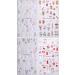 3D Christmas Nail Stickers 4 Sheets 5D Self-Adhesive Embossed Nail Decal Snowflake Elk Nail Art Decoration Design Supplies - Buy Online on GoSupps.com