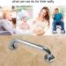 Non-Slip Bathroom Grab Bars Bathroom Grab Bar 304 Stainless Steel Safety Handrail Non-Slip Grip Bracket Silver - Buy Online on GoSupps.com