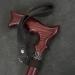 Asterom Handmade Leather Cane Strap - Stylish Wrist Strap for Canes and Walking Sticks Black - Buy Online on GoSupps.com
