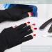 Tongyend UV Gloves for Gel Nails - Professional Fingerless Protection for Nail Lamp Dryer | Outdoor Use - Black/White - Manicure & Skin Care - Buy Online on GoSupps.com