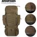 Mardingtop 60L Molle Hiking Backpack with Rain Cover - Ideal for Camping and Travelling - Buy Online on GoSupps.com