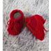 Royal Icon Baby Booties 0-3 Months | Warm & Safe Baby Slippers for Boys & Girls | Newborn Baby Boots Ri401 Red - Buy Online on GoSupps.com