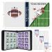 900 Pockets Football Card Binder - Trading Card Holder Album with Sleeves Protectors for Sports Cards - Buy Online on GoSupps.com