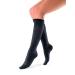 JOBST soSoft 15-20 mmHg Knee High Compression Socks Ribbed Pattern Black Large Black Ribbed Large