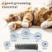 Pet Slicker Brush - Self-Cleaning Grooming Tool for Dogs & Cats - Dematting & Detangling Brush for Long & Short Hair - Cotton Blue - Buy Online on GoSupps.com