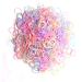 CHY 800-pack elastic hair ties non-slip rubber bands for girls  Mini Jelly soft will not break hair  wedding hairstyle kid braids (S  Jelly) 800 Count (Pack of 1) Jelly