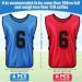 12-Piece Reversible Basketball Scrimmage Training Vest Set - Numbered Team Sports Pinnies for Soccer, Breathable & Elastic - Adult, Youth, Kids - Buy Online on GoSupps.com
