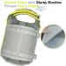 Vivaglory Removable Front-Wheel Drive Dog Rescue Vest - Reflective & Waterproof for Swimming/Boating | S: 43-53cm Chest - Yellow/Gray - Buy Online on GoSupps.com