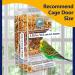 Automatic Bird Feed Dispenser - Acrylic Transparent Parrot Feeder for Budgies Canaries & Finches - Ideal Cage Accessory - Buy Online on GoSupps.com