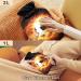 Naanle Fire Football Hot Water Bottle - 1L Transparent Heat Bottle for Bed & Pain Relief | Ideal Hand & Feet Warmer | International Shipping - Buy Online on GoSupps.com