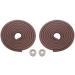TUKA 32.8ft / 10M Edge Guard Extra Thick L-shaped Premium Foam Edge Protection Childproofing Child Senior Baby Safety | Anti Collision Strip Protector Edge 2x5m TKD7000 Maroon/Burgundy 10M(2x5) Edge Brown
