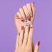 Dashing Diva Gloss Holiday Nail Strips - Santa's Helper | Chip-Resistant Gel Nail Stickers | 32 Nail Wraps + Prep Pad & Nail File - Buy Online on GoSupps.com