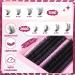 Fluffy Lash Clusters Kit - 150D & 200D Thick Volume Extensions | 14-20mm Wispy Individual Lashes | Includes Bond Seal Remover & Tweezers by Delyneph - Buy Online on GoSupps.com