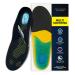 Arxus Gel Insoles Plantar Fasciitis Shoe Inserts for Arch Support Orthotic Relieve Flat Foot Heel Pain Shock Absorption Comfort Insoles for Sneakers Running Shoes Blue M