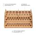 Amazon Basics Craft Paint & Brush Organizer Rack - Holds 60 Bottles & 22 Brushes - Wood Finish - 14 x 8 Inches - Light Brown - Buy Online on GoSupps.com