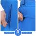 AOLI RAY Men's Waterproof Ski & Snowboard Bib Pants - Windproof Lined Removable Straps - Small Blue - Buy Online on GoSupps.com