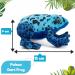 Zappi Co 100% Recycled Plush Poison Dart Frog Blue Toy - Eco-Friendly Stuffed Animal Collection for Newborns (15cm Width) - Buy Online on GoSupps.com