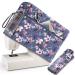 FINPAC Sewing Machine Dust Cover  Protective Cover with Side Handle and Sewing Essentials Pockets Compatible with Standard Singer  Brother and Janome Sewing Machines(Blooming Hibiscus)
