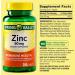 Zinc 50mg Supplement for Adults (Zinc Gluconate) - 200 Caplets | 6 Months Supply + Vitamin Pouch & Supplement Guide - Buy Online on GoSupps.com