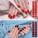 Buy 44-Piece Red Nail Film Set | 22 Gold Red Foil & 22 Burgundy UV Gel Nail Foil - Long-Lasting Starter Kit for Stunning Nails - International Shipping Available - Buy Online on GoSupps.com