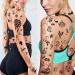 Metuu Temporary Tattoos 60 Sheets Black Tiny Tattoos Stickers for Man or Woman Waterproof Non-toxic Removable Fake Tattoos for Body Hand Shoulder Face Leg Feet Neck and Finger Light Black - Buy Online on GoSupps.com