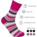 Ladies Non Elastic Loose Top Socks (6 or 12 Pair Multipack) Gentle Grip Diabetic Hosiery Size 4-8 Black/Pink - 6 Pairs 4-8 - Buy Online on GoSupps.com