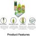 Complete Washing Up Liquid Bundle - Set Includes 600ml Apple Elbow Grease Washing Up Liquid Dish Brush Refill Sponges and Kitchen Towel - Buy Online on GoSupps.com