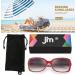 JM Classic Bifocal Reading Glasses - Stylish Red Square Gradient Sunglasses for Women - 3.75x Magnification - Buy Online on GoSupps.com