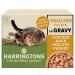 Harringtons Complete Wet Pouch Grain Free Hypoallergenic Adult Cat Food Poultry in Gravy Pack 72x85g - Chicken Duck Poultry & Turkey - Making Mealtimes Meatier