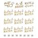 Bachelorette Bride to Be Nautical Temporary Tattoos - 100+ Gold Metallic Designs - Bride's Crew, Nauti Bride, Last Fling - Perfect for Engagement & Bachelorette Party - Waterproof & Nontoxic - Buy Online on GoSupps.com