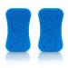 Set of 2 bath sponges massage sponges available in several colours (blue)