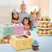 40-Pack 4x4x2.5inch Smiley Bakery Boxes with Window for Cupcakes, Donuts, Cookies - Mint Pastry, Baking, Takeout Container - Ideal for Chocolate Strawberries, Muffins, Candy, and Pie - Buy Online on GoSupps.com